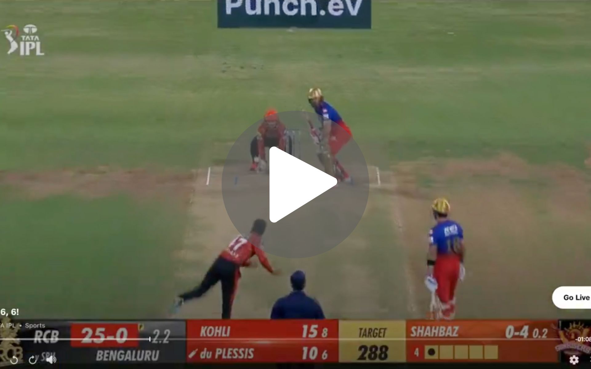 [Watch] 4,6,6: Faf du Plessis Takes RCB's Revenge By Smashing Ex-RCBian Shahbaz